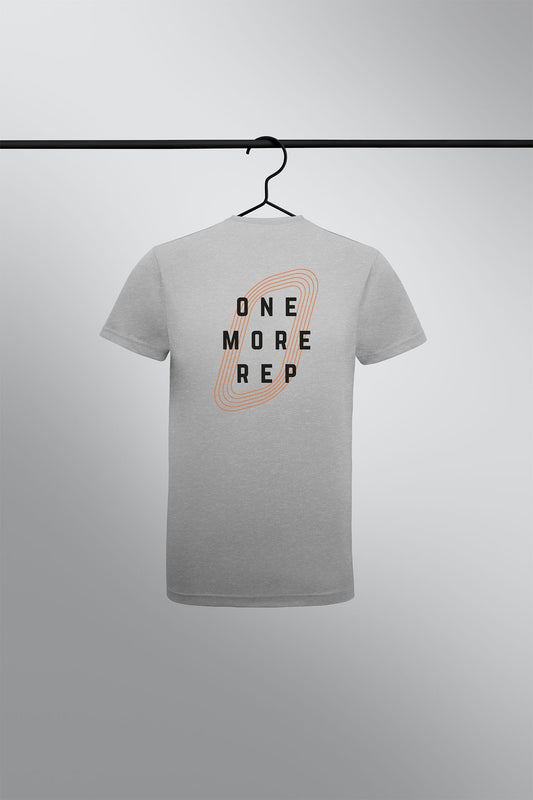 One More Rep Track T-Shirt - Silver Orange - Mens